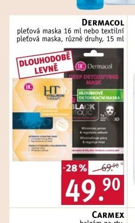 Dermacol pleťová maska