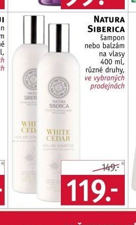 Natura Siberica šampon nebo balzám 400 ml