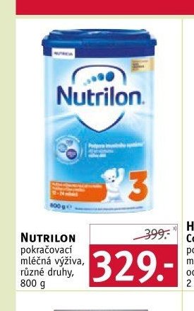 NUTRILON pokračovací mléčná výživa, různé druhy, 800 g