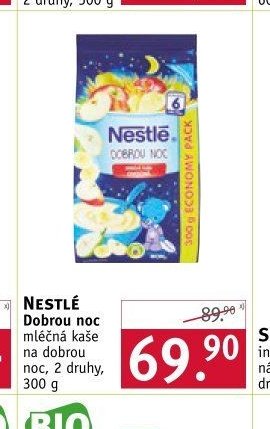 NESTLÉ Dobrou noc mléčná kaše na dobrou noc, 2 druhy, 300 g