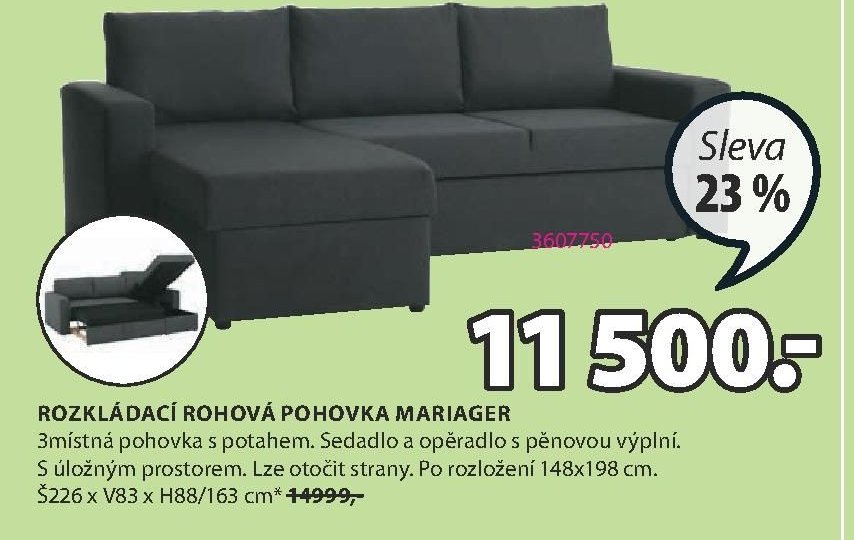 ROZKLÁDACÍ ROHOVÁ POHOVKA MARIAGER - Jysk aktualniletaky.eu