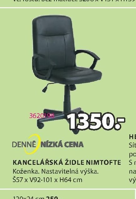 KANCELÁŘSKÁ ŽIDLE NIMTOFTE - Jysk aktualniletaky.eu