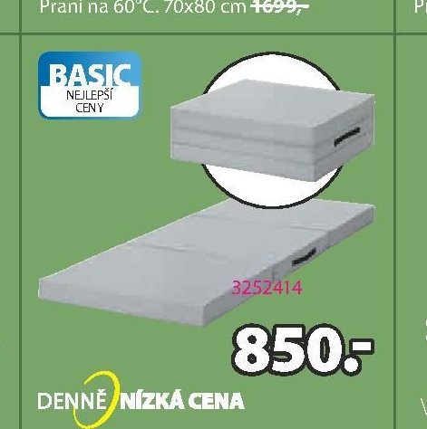 Skládací matrace BASIC F15