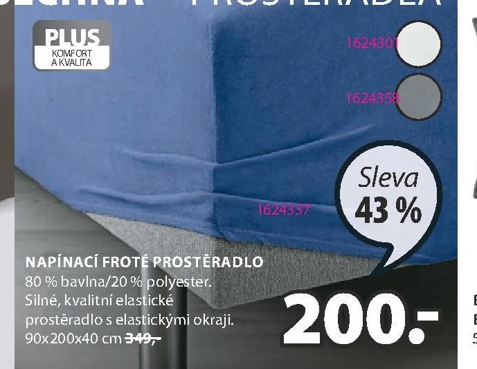 Napínací froté prostěradlo