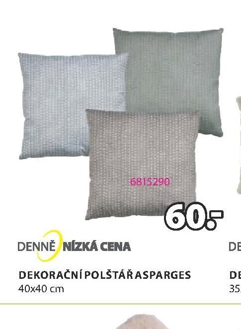 DEKORAČNÍ POLŠTÁŘ ASPARGES