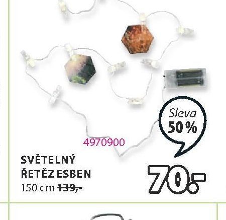SVĚTELNÝ ŘETĚZ ESBEN