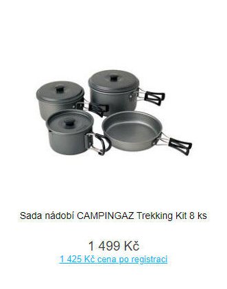 Sada nádobí CAMPINGAZ Trekking Kit 8 ks