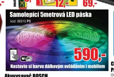 Samolepící 5metrová LED páska