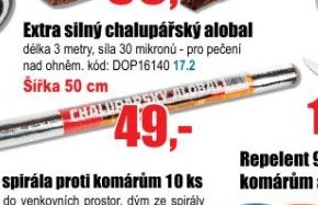 Extra silný chalupářský alobal