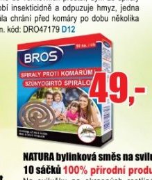 BROS spirála proti komárům 10 ks