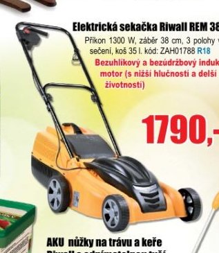 Elektrická sekačka Riwall REM 3813i