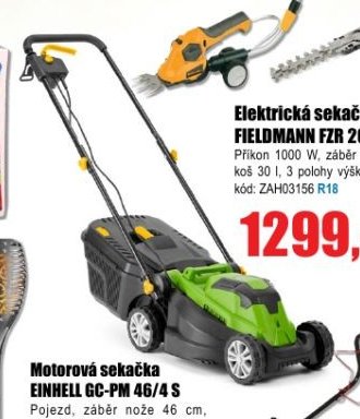 Elektrická sekačka FIELDMANN FZR 2015-E