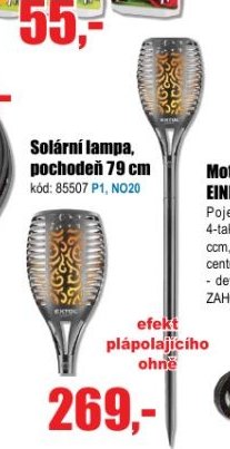 Solární lampa, pochodeň 79 cm