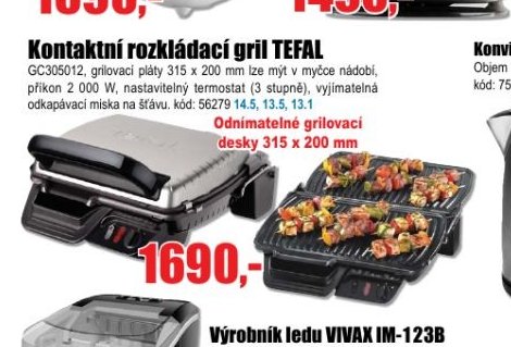 Kontaktní rozkládací gril TEFAL