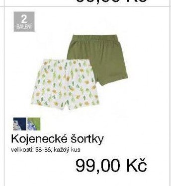 Kojenecké šortky