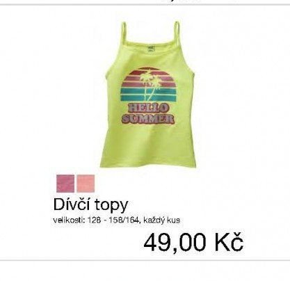 Dívčí topy