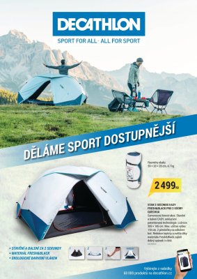 aktuální leták Decathlon 11.6.2021-31.8.2021