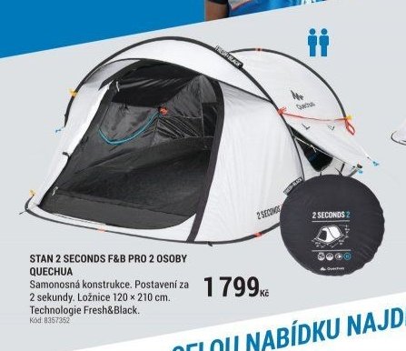 STAN 2 SECONDS F&B PRO 2 OSOBY QUECHUA