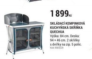 SKLÁDACÍ KEMPINKOVÁ KUCHYŇSKÁ SKŘÍŇKA QUECHUA