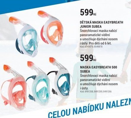 DĚTSKÁ MASKA EASYBREATH JUNIOR SUBEA
