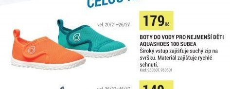 BOTY DO VODY PRO NEJMENŠÍ DĚTI AQUASHOES 100 SUBEA
