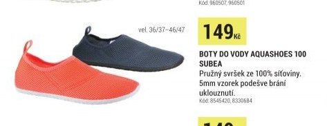 BOTY DO VODY AQUASHOES 100 SUBEA