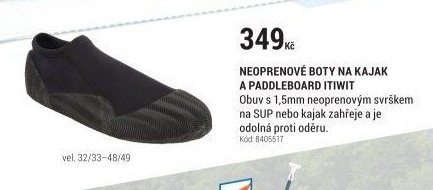 Neoprenové boty na kajak a paddleboard ITIWIT