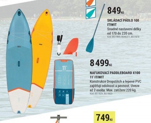 Nafukovací paddleboard X100 11' ITIWIT