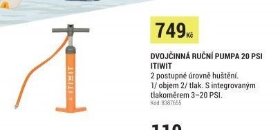 Dvojčinná ruční pumpa 20 PSI ITIWIT