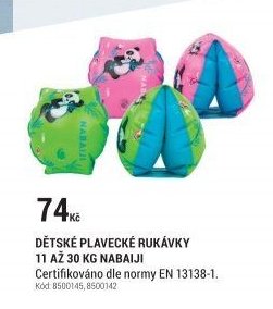 DĚTSKÉ PLAVECKÉ RUKÁVKY 11 AŽ 30 KG NABAIJI