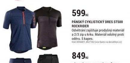 Pánský cyklistický dres ST500 Rockrider