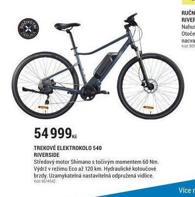 Trekové elektrokolo 540 Riverside