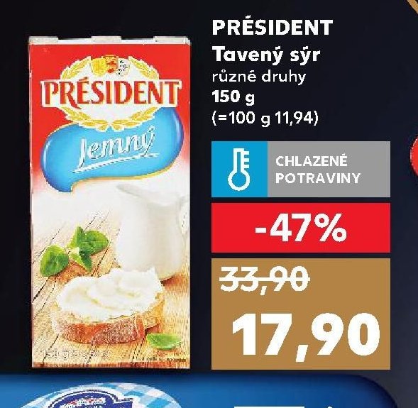 PRÉSIDENT Tavený sýr