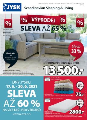 aktuální leták Jysk 17.6.2021-30.6.2021