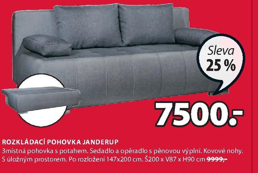 ROZKLÁDACÍ POHOVKA JANDERUP