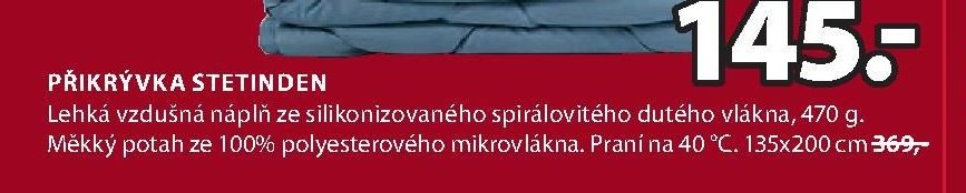 PŘIKRÝVKA STETINDEN