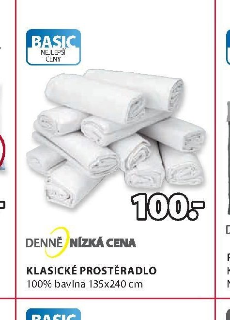 KLASICKÉ PROSTĚRADLO