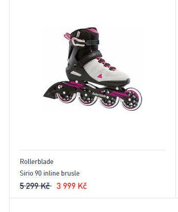 Rollerblade Sirio 90 inline brusle