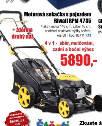 Motorová sekačka s pojezdem Riwall RPM 4735 - EVA.cz aktualniletaky.eu
