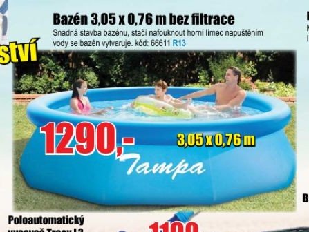 Bazén 3,05 x 0,76 m bez filtrace - EVA.cz aktualniletaky.eu