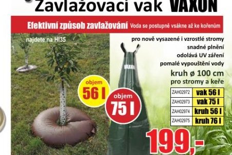 Zavlažovací vak VAXON - EVA.cz aktualniletaky.eu