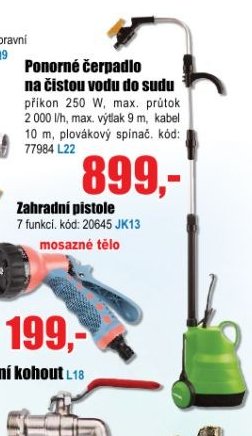 Ponorné čerpadlo na čistou vodu do sudu - EVA.cz aktualniletaky.eu