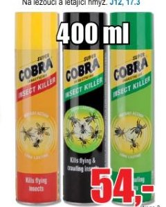 COBRA likvidátor hmyzu 400 ml - EVA.cz aktualniletaky.eu
