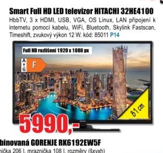 Smart Full HD LED televizor HITACHI 32HE4100 - EVA.cz aktualniletaky.eu
