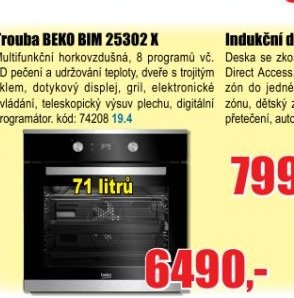 Trouba BEKO BIM 25302 X - EVA.cz aktualniletaky.eu