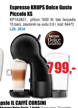 Espresso KRUPS Dolce Gusto Piccolo XS - EVA.cz aktualniletaky.eu
