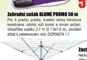 Zahradní sušák BLOME PROMO 50 m - EVA.cz aktualniletaky.eu