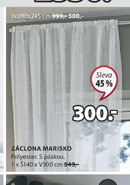 Záclona Marisko