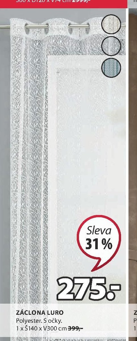 Záclona Luro