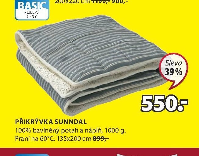 PŘIKRÝVKA SUNNDAL